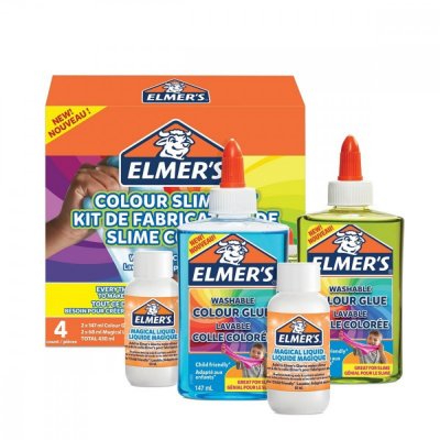 Elmers slime kit med gjennomsiktig fargelim