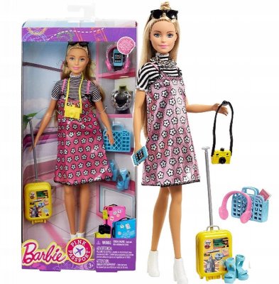 Barbie rosa pass dukke lekesett