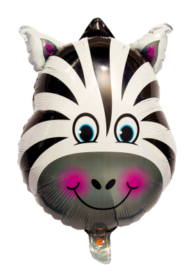 Foil Balloon Zebra, 56 cm