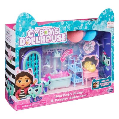 Gabbys Dollhouse Mercat primp og Pamper bathroom lekesettet