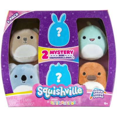 Myke leker Squishville Down Under Squad mini Squishmallows 6cm 6-pak