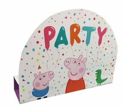 Peppa Gris invitasjonskort 8-pakke 11x16cm