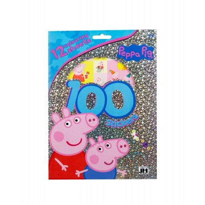 Peppa Gris Holograph Stickers 100 stk
