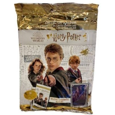 Harry Potter Welcome to Hogwarts startpakke Album, 24 samlekort, 1 XXL -kort og 1 Limited Edition -kort