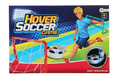Flytende fotball med fotballmål og LED-lys