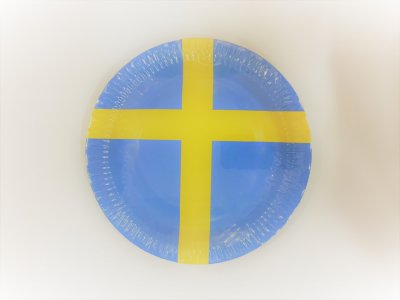 6-pack av papir plater i Sverige motiver