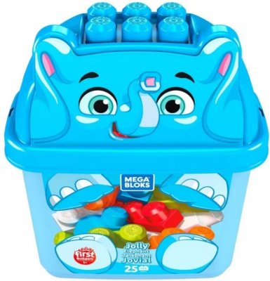 Fisher-Price Mega block bøtte med elefantblokker