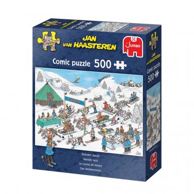 Jan van Haasteren Reindeer races puslespill 500 brikker