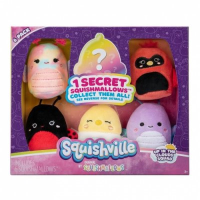 Jazwares Squishville by Squishmallows Up in the Clouds Squad 6-pakning