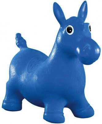 Oppblåsbare Jumping Animal, Pony Blå