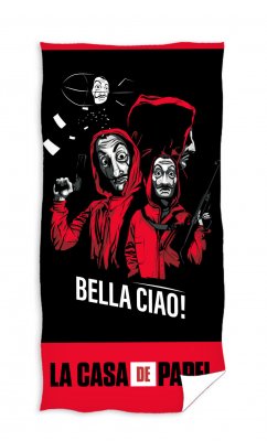 La Casa De Papel håndkle, 140x70 cm