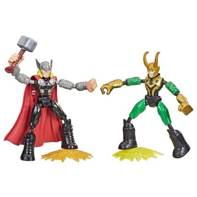 Marvel Avengers Bend And Flex Thor vs Loki leketøyfigurer 15 cm