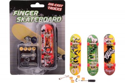 Finger skateboard med forskjellige mønstre