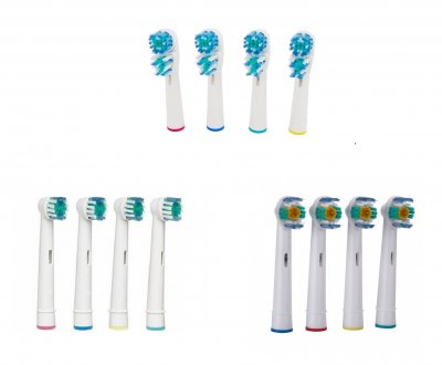 12 pakke Oral-B-kompatibel tannbørstehodet, mixpaket
