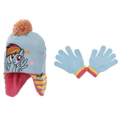 My Little Pony Rainbow Dash lue og votter