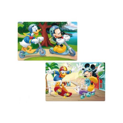 2 stk Mikke Mus Donald Duck, 3D-dalbaner