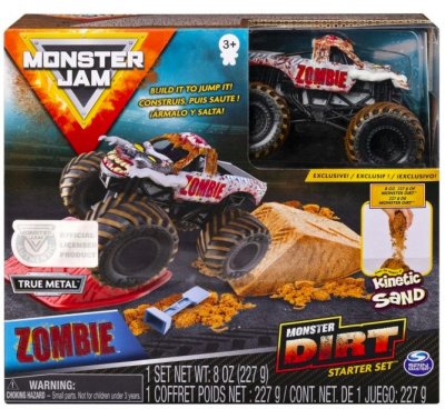 Monster Jam Monster Dirt lekset - Kinetic Sand och Zombie Truck