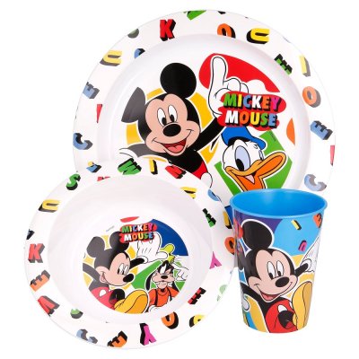 Mickey Mouse 3-delt middagsservise