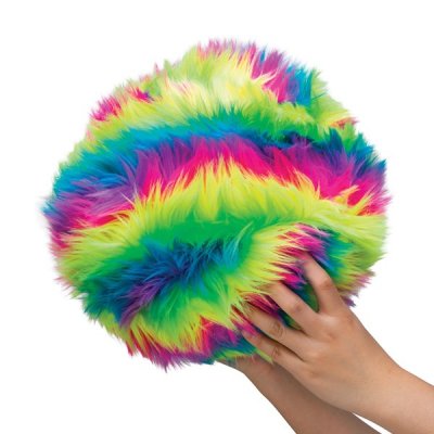 No Doh Mega regnbue Dohzee hårete stressball 20cm 1-pack