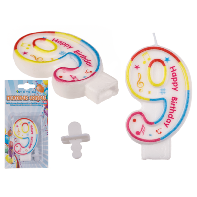 Sifferlys for bursdager - Tallet 9