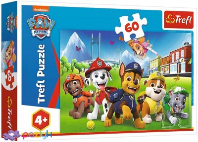 PAW Patrol parkpuslespillet 60 brikker