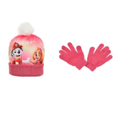 PAW Patrol Skye & Marshall lue med hansker rosa