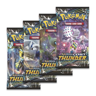 Pokemon Sun & Moon tapte Thunder Booster samlekort