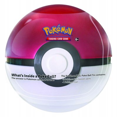 Pokemon tinn ball Pokeball serie på 4 Samler kort