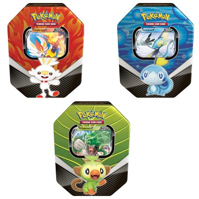 Pokemon 3-PACK Sword & Shield Galar Partners Tin