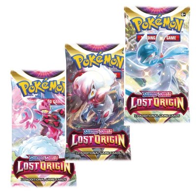 3-pack Pokemon Lost Origin Booster Pack Samlekort