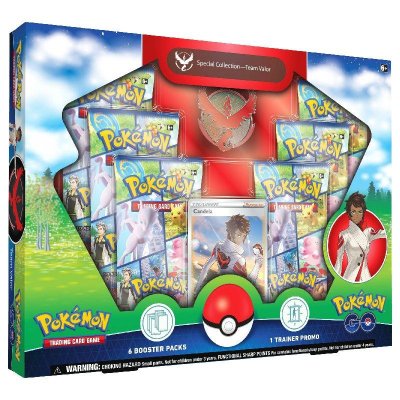 Pokemon team valor promo-kort Candela med Pokemon Go booster-pakke 6-pack