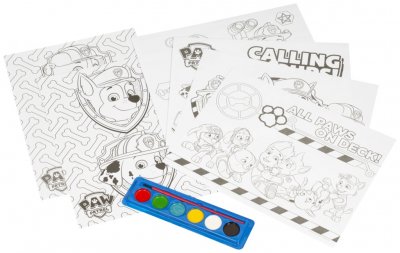 Paw Patrol Chase med gjengen, maling sett
