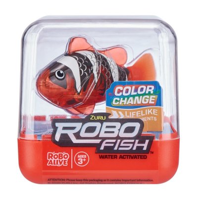 Robo Alive Robotfisk Interaktivt fargeskifte, rød