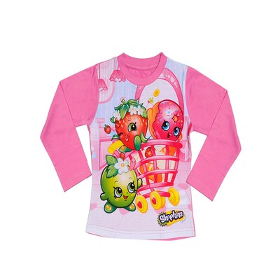 Shopkins T-skjorte langermet rosa