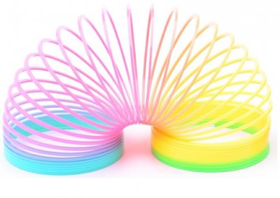 Classic Slinky i regnbuens farger!