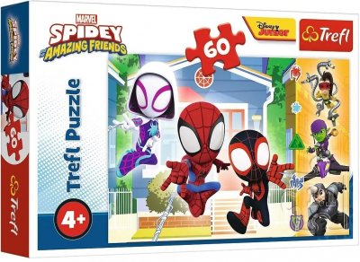 Spiderman Amazing Friends puslespill 60 brikker