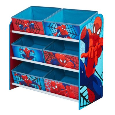 Spiderman Hylle med oppbevaringsbokser 63x60x30cm