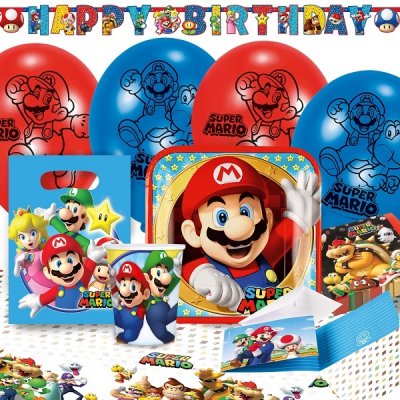 Super Mario festpakke deluxe 60-pakke