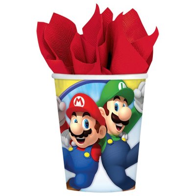 Super Mario papirkrus 8-pakning 250 ml