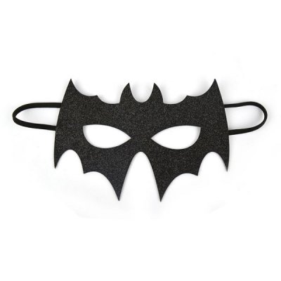 Superhelt glitrende maske svart