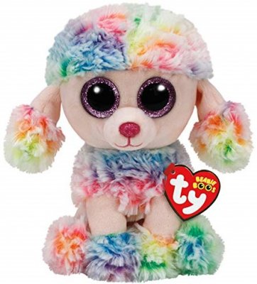 TY Rainbow teddy glitter eye