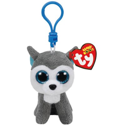 Ty Kosedyr med Clip Slush Eskimo hund Beanie Boos