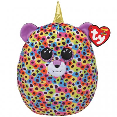 TY Kosedyr Giselle Leopard squish a boos 25 cm