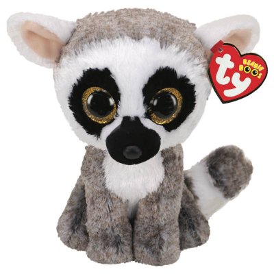 TY kosedyr Linus Lemur 16 cm