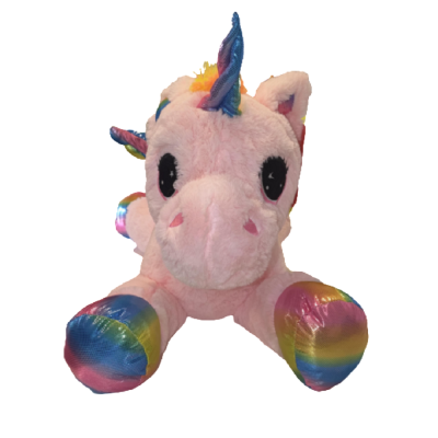 Unicorn Rainbow Stuffed Pink 80cm