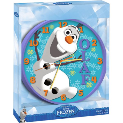 Wall Clock med Frozen favoritt Olaf i gaveeske!