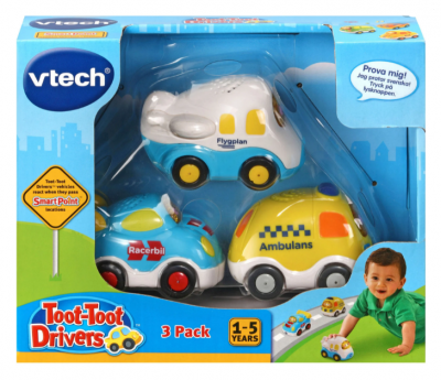 VTech Toot-Toot Diver 3-pack redningskjøretøy