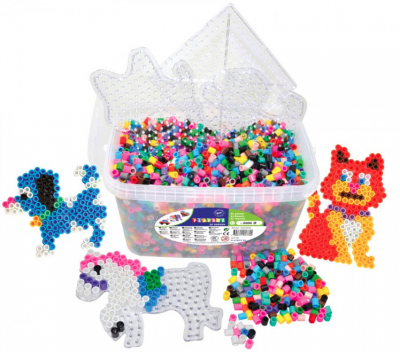 XL-Rørperler 6000 stk med perleplater DIY